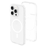 iPhone 16 Pro Lippa Hybrid Plastic Case - MagSafe Compatible - Transparent / White