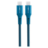 GreyLime 60W Braided USB-C to USB-C Cable 50 cm - Blue