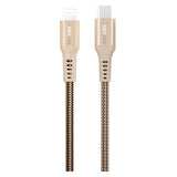 GreyLime 18W Braided USB-C to Lightning Cable 3 m - Beige