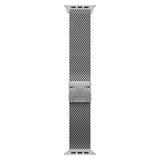 Apple Watch (42/44/SE/45/46/49mm) Lippa Stainless Steel Strap with Lock - Silver