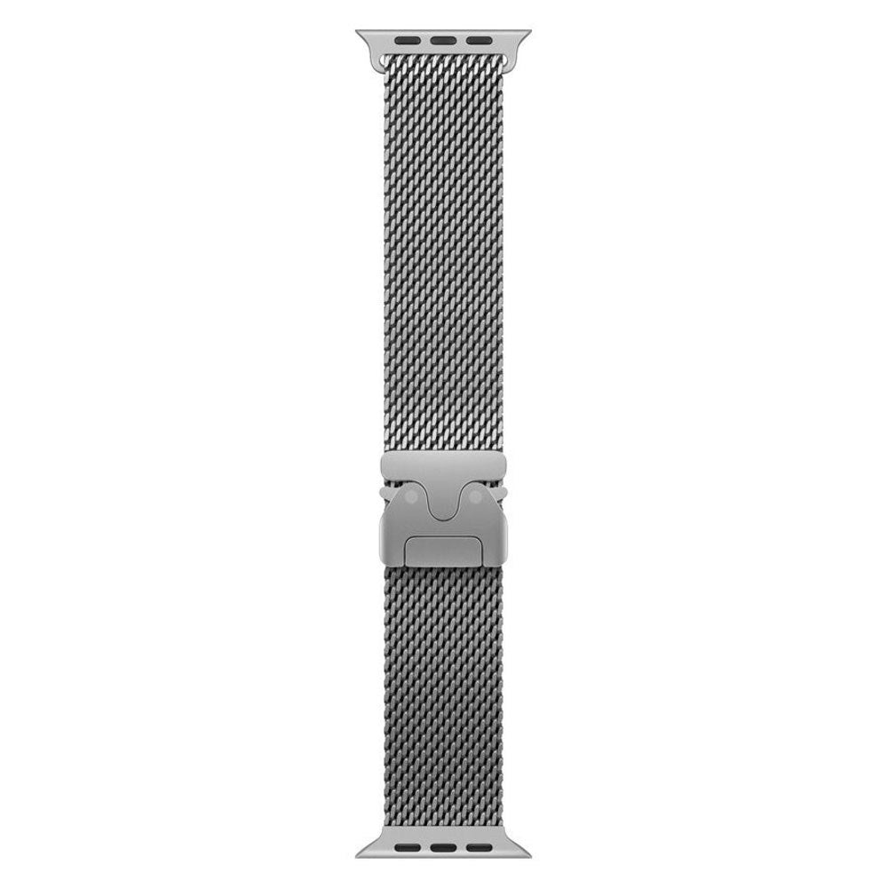 Apple Watch (38/40/SE/41/42mm) Lippa Stainless Steel Strap with Lock - Silver