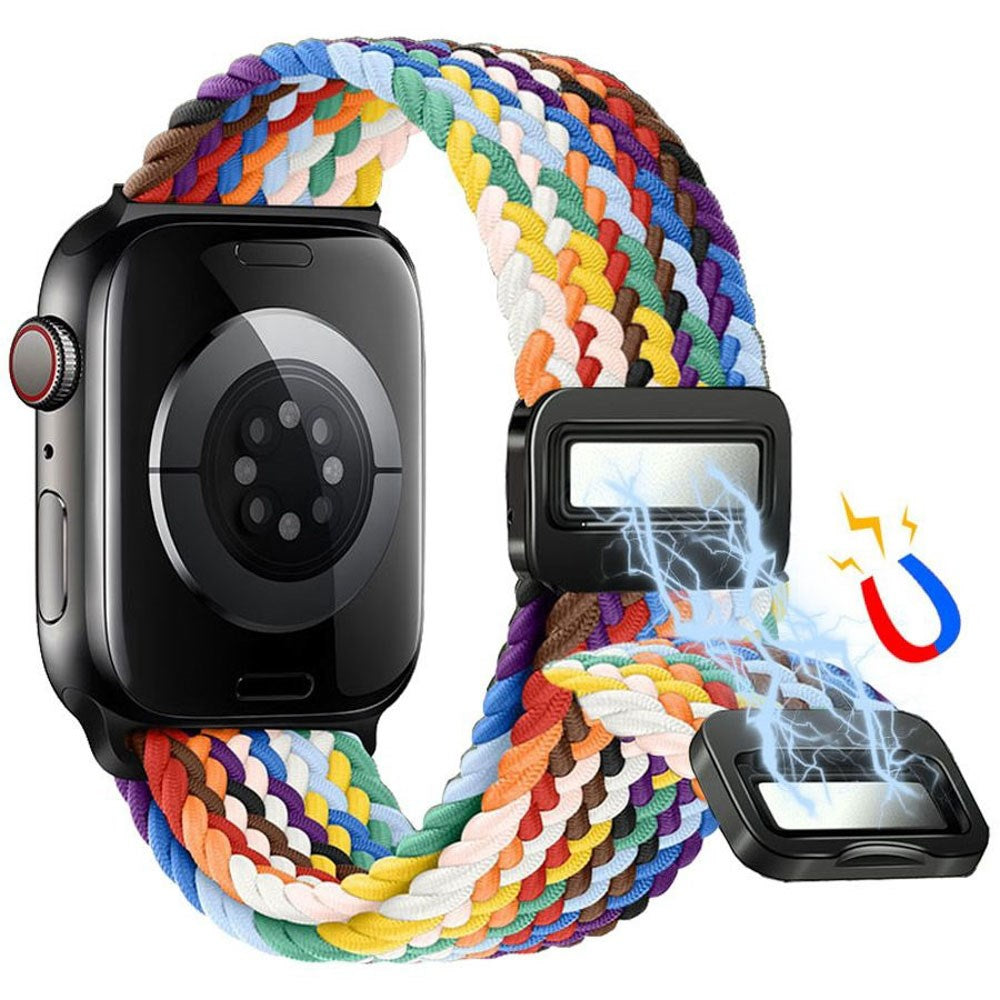 Apple Watch (42/44/SE/45/46/49mm) Lippa Nylon Strap with Magnetic Lock - Multicolored