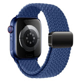 Apple Watch (42/44/SE/45/46/49mm) Lippa Nylon Strap with Magnetic Lock - Blue