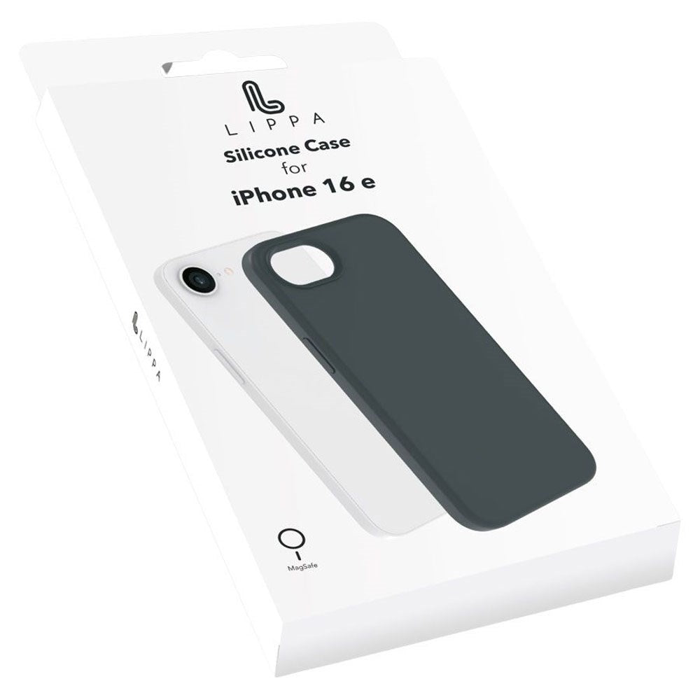 iPhone 17e / 16e Lippa Silicone Case - MagSafe Compatible - Black