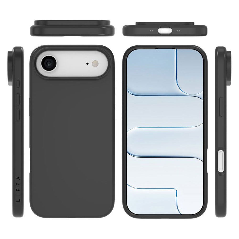 iPhone Air Lippa Silicone Case - MagSafe Compatible - Black