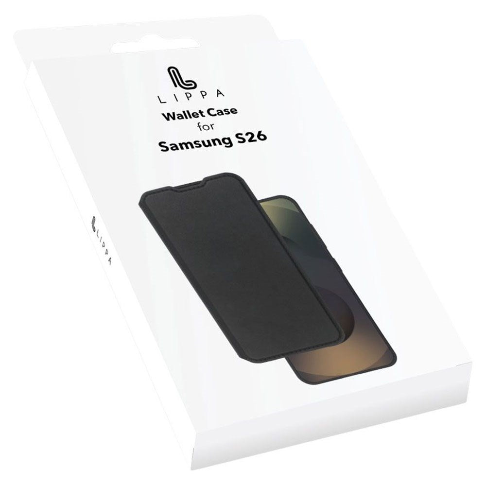Samsung Galaxy S26 Lippa 2-in-1 Wallet Flip Case - Black
