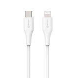 eSTUFF INFINITE MFI 2 m USB-C to Lightning Cable - 12W - 100% Recycled Plastic - White