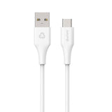 eSTUFF INFINITE USB-C Cable 60W 2 m - 100% Recycled Plastic - White