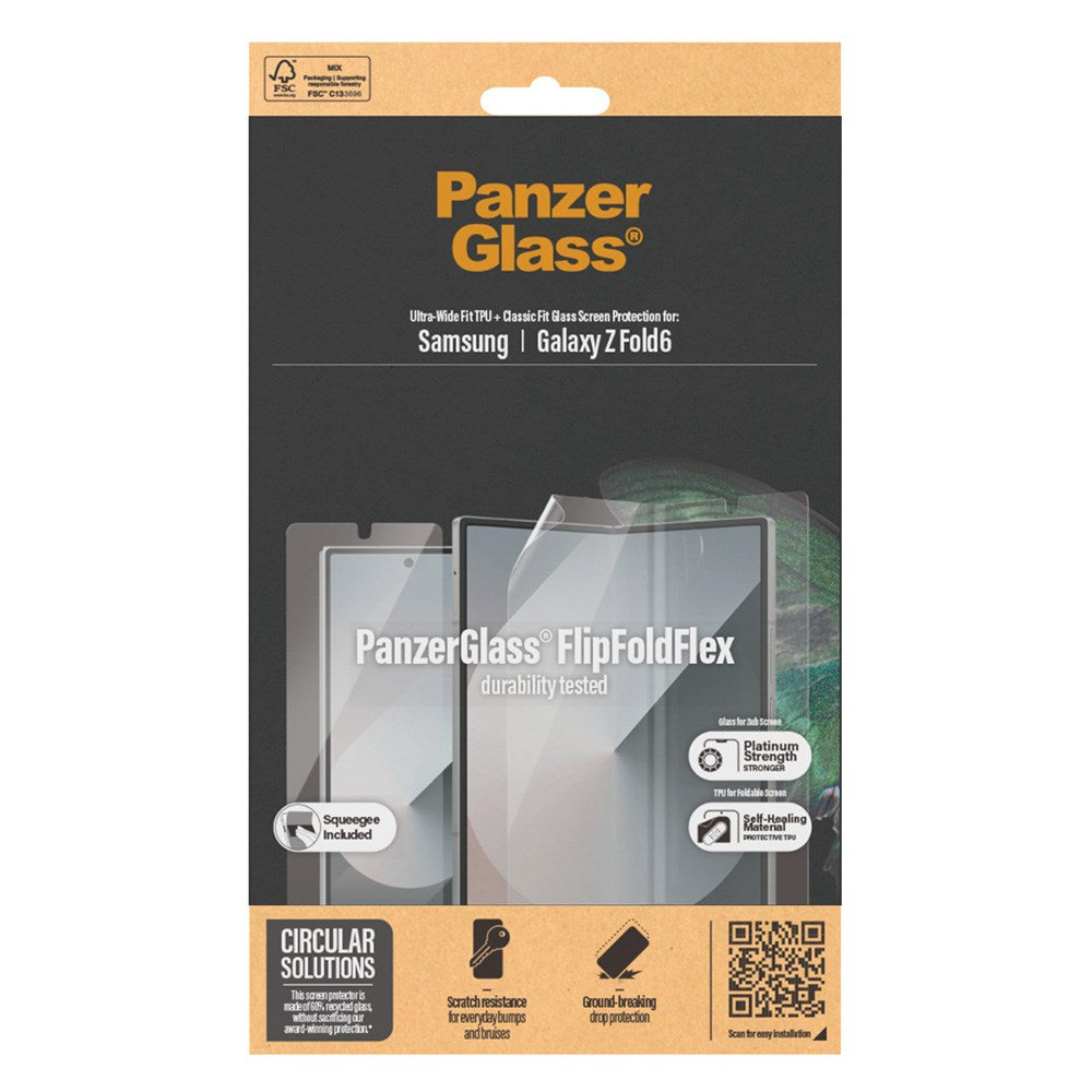 Samsung Galaxy Z Fold6 PanzerGlass FlipFoldFlex Screen Protector - Platinum Strength - Transparent