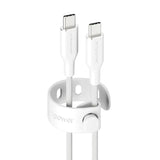 empower by PanzerGlass Racing 60W USB-C to USB-C Cable – 1.2m – Silver White