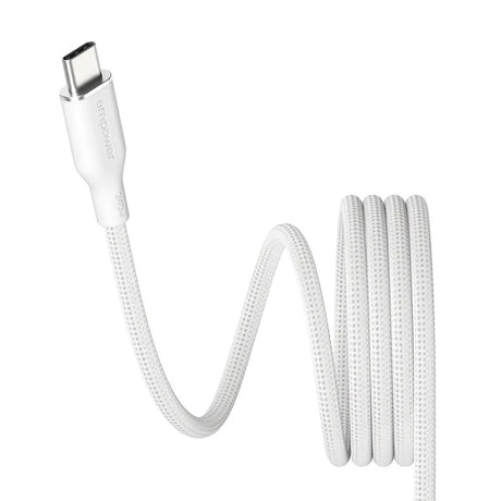 empower by PanzerGlass Magnetic 240W USB-C to USB-C Cable – 1.5m – Silver White