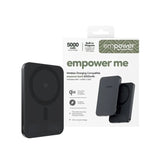 empower by PanzerGlass empower Bank - 5000 mAh - Qi2 / MagSafe Compatible - Space Black