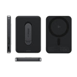 empower by PanzerGlass empower Bank with Spin Stand - 5000 mAh - Qi2 / MagSafe Compatible - Space Black