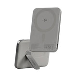 empower by PanzerGlass empower Bank with Spin Stand - 5000 mAh - Qi2 / MagSafe Compatible - Titanium