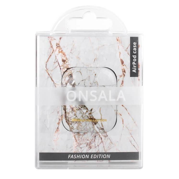 GEAR Onsala Collection Protective Case for Apple AirPods (1st & 2nd gen.) Case - Rhino Marble