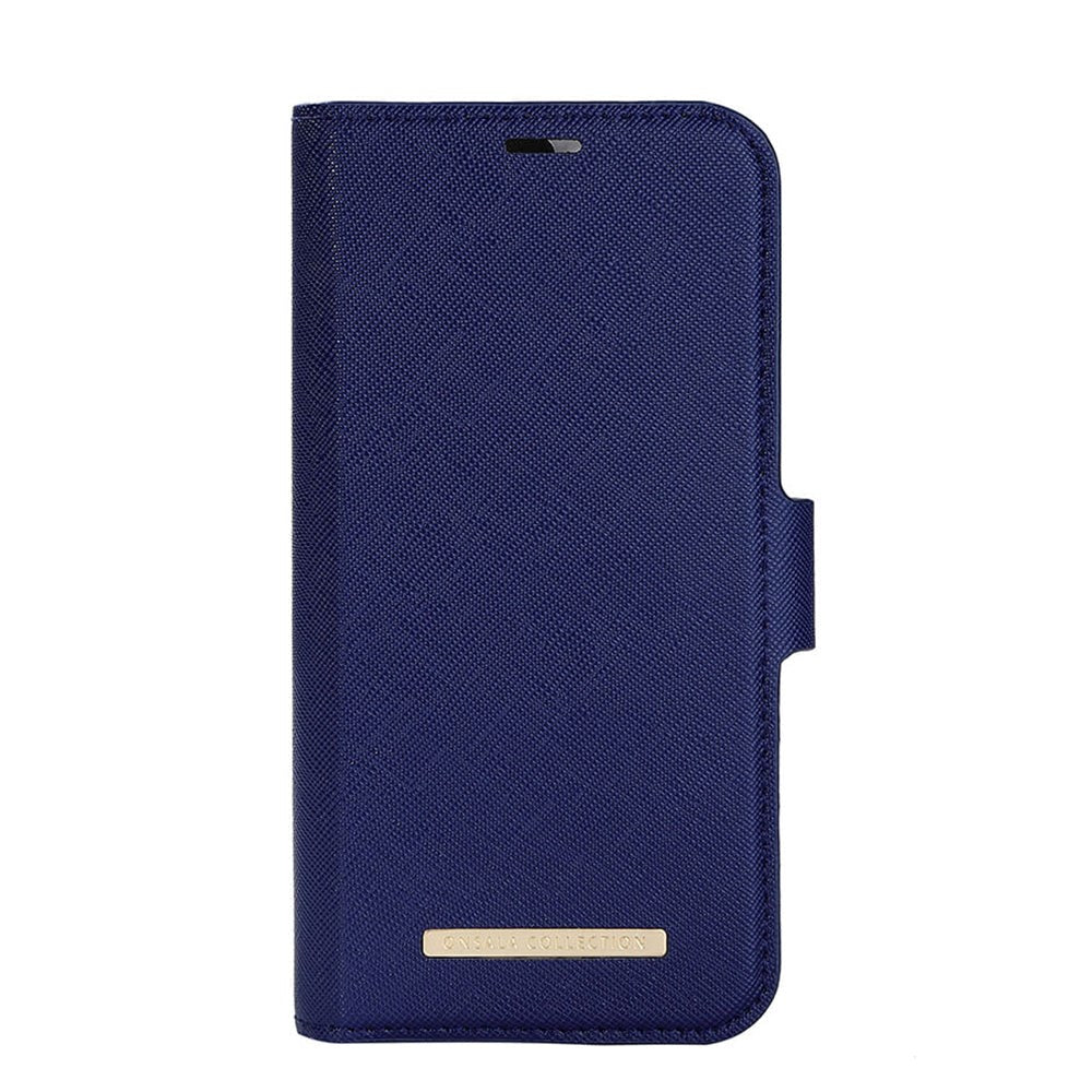 iPhone 14 / 13 GEAR Onsala Fashion Collection Wallet Case w. Magnet - Navy Blue