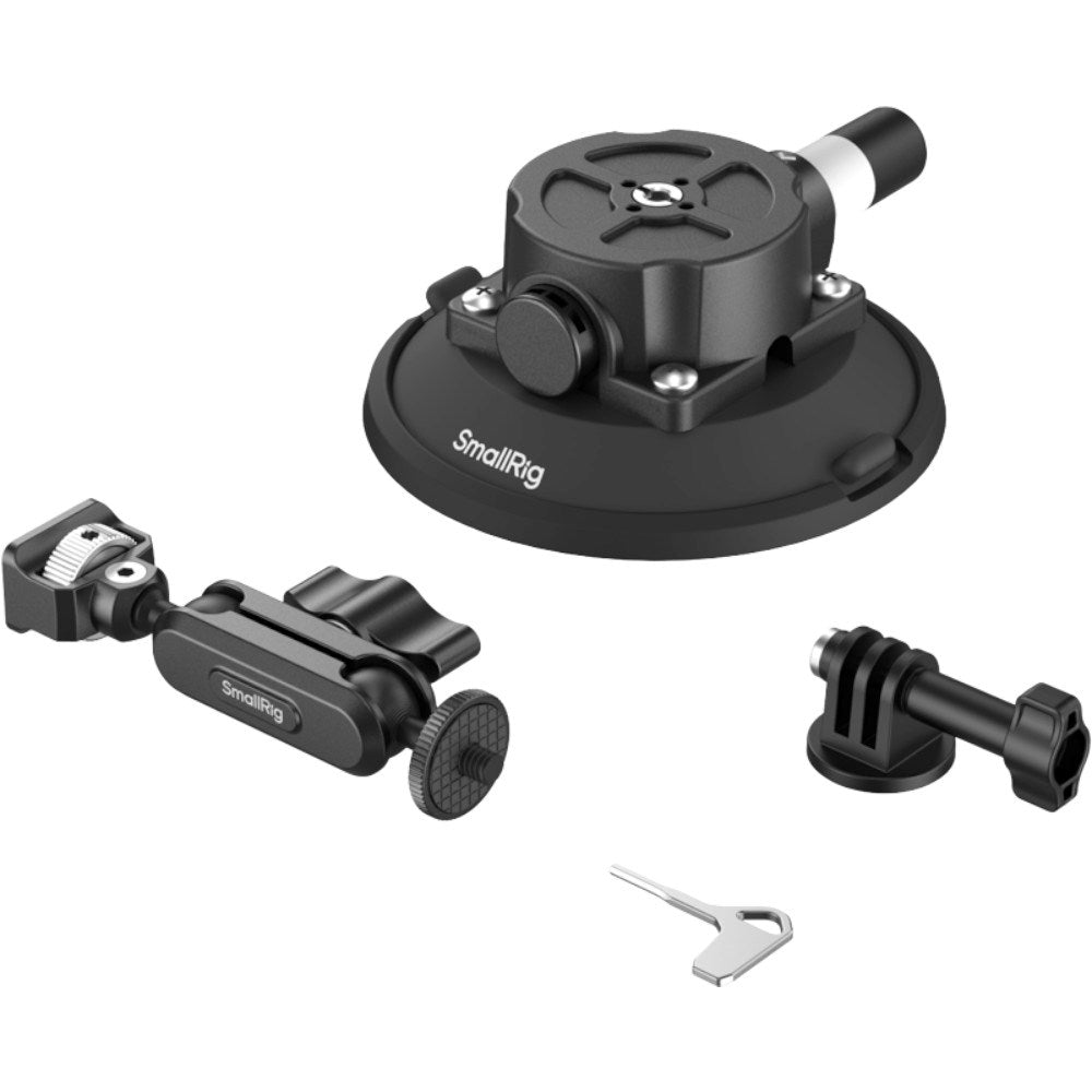 SmallRig 5855B 4.5" Suction Cup Mount for Action Camera - Black