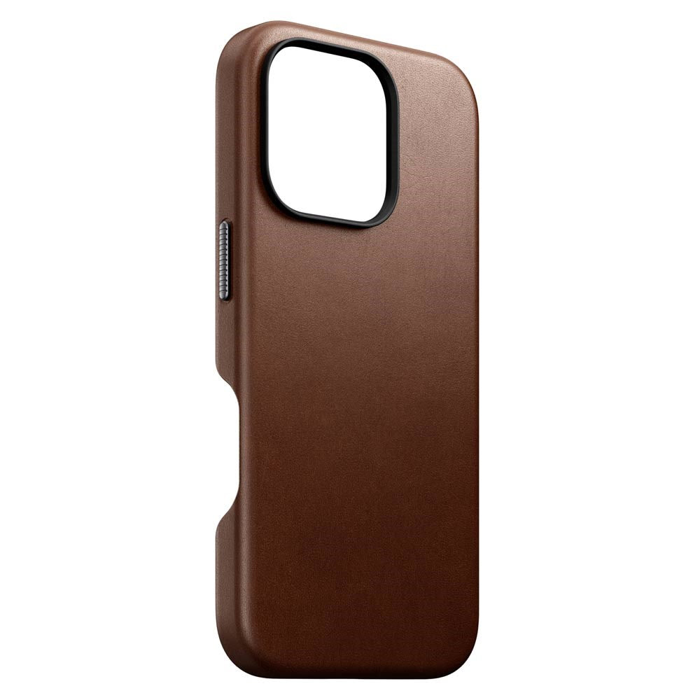 iPhone 16 Nomad Pro Traditional Leather Case - MagSafe Compatible - Brown