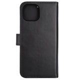 RadiCover Exclusive 2-in-1 iPhone 14 / 13 - Genuine Leather Case - 86% Radiation Protection - Black