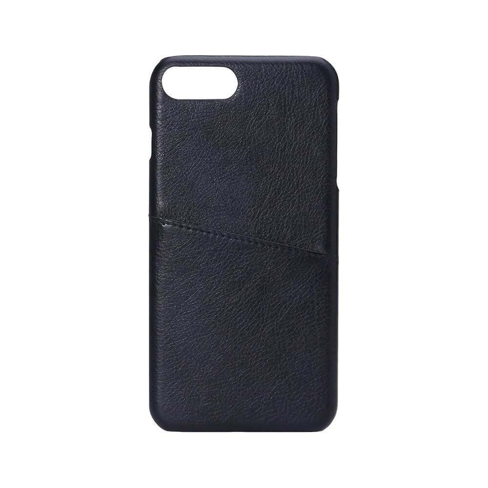 iPhone 8 Plus / 7 Plus / 6 Plus / 6(s) Plus Onsala Faux Leather Case with Card Pocket - Black