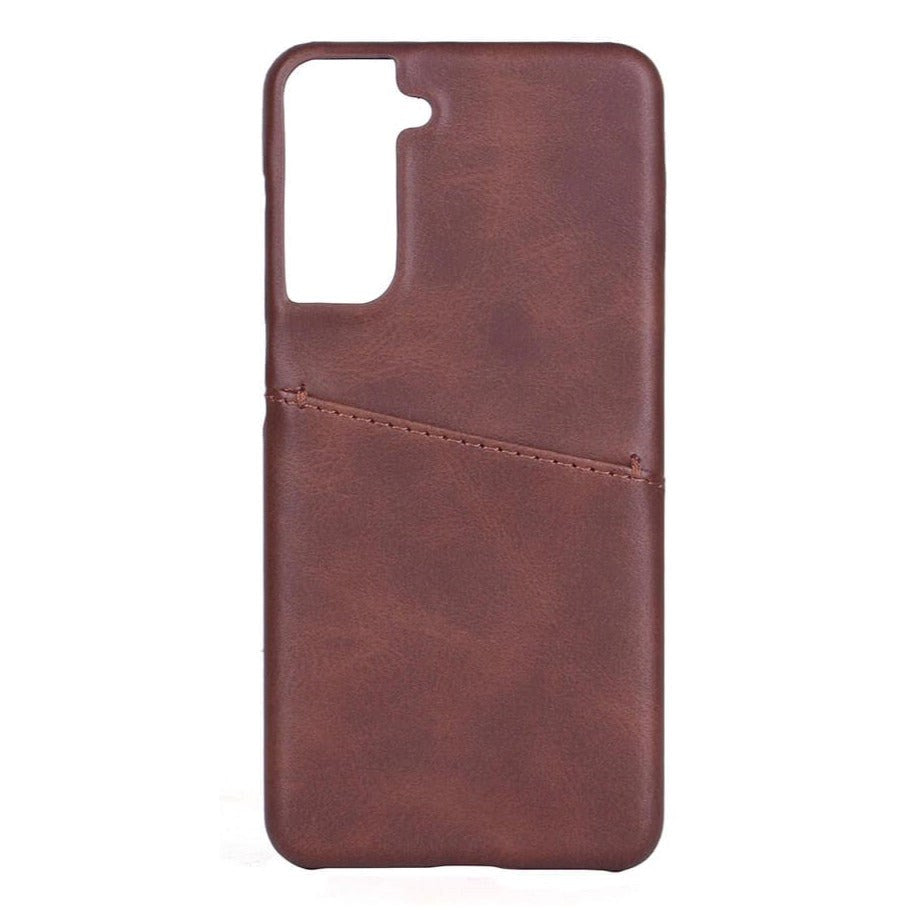 Samsung Galaxy S21 GEAR Onsala Collection Leather Case w. Card pocket - Brown