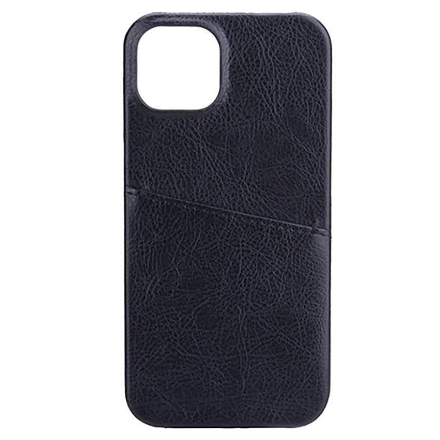 iPhone 13 GEAR Onsala Collection Leather Case w. Card pocket - Black