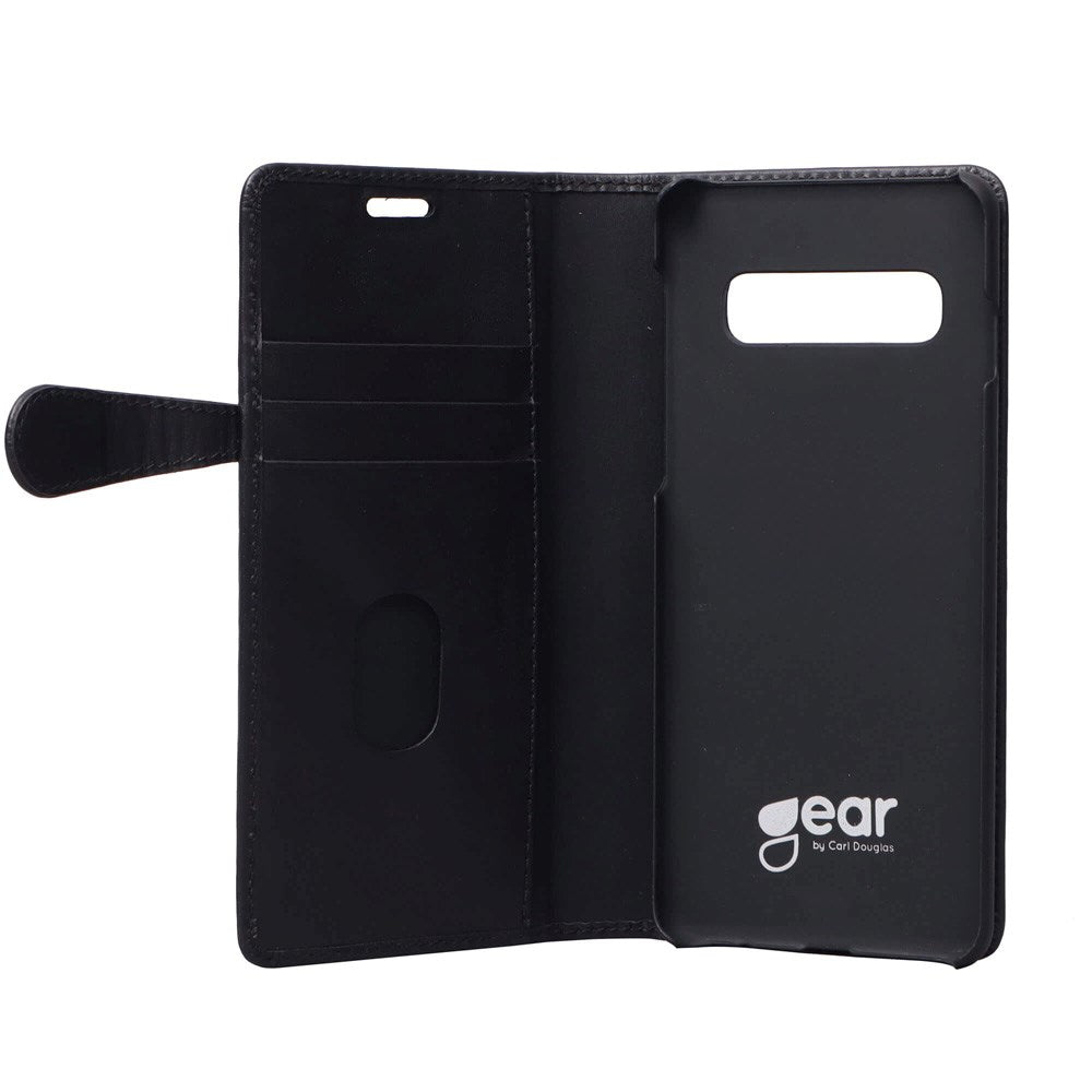 Samsung Galaxy S10+ (Plus) Buffalo 2-in-1 Genuine Leather Flip Case - Black