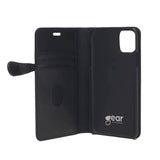 iPhone 11 Gear Buffalo Wallet Genuine Leather Magnet Wallet Case Black