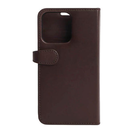 iPhone 13 Pro GEAR Buffalo 2-in-1 Wallet Genuine Leather Magnet Wallet Case - Brown