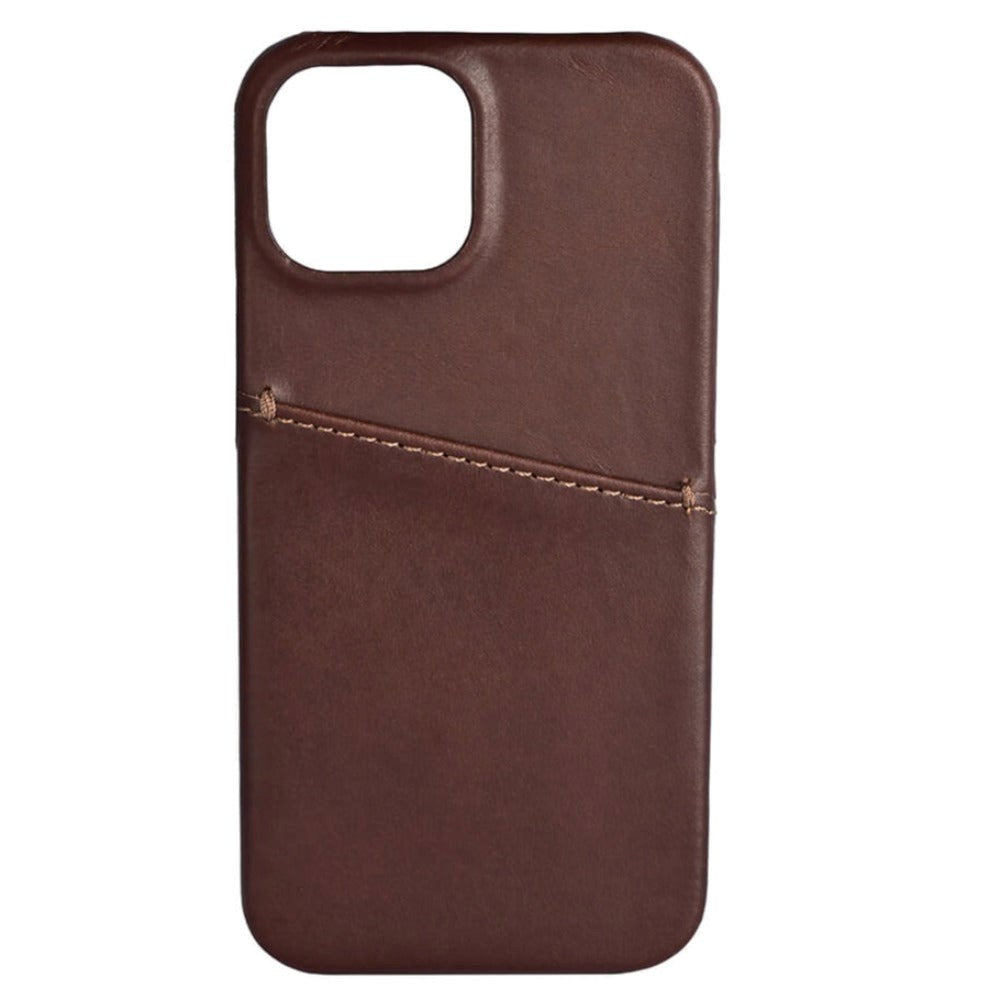 iPhone 13 Mini Gear Buffalo Collection Genuine leather Case with Card Pocket - Brown