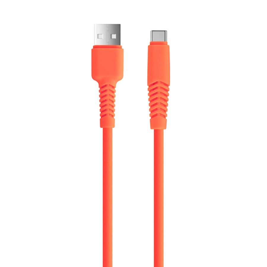 USB-C Cable 10 W from Setty - 1.5 m. - Orange