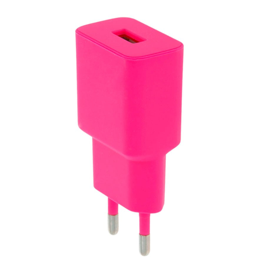 12W Wall Charger with USB-A from Setty - Pink