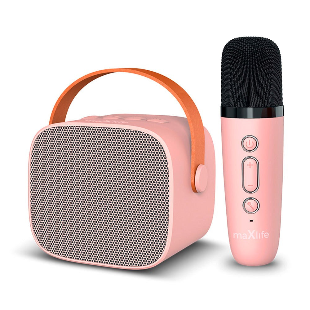 Maxlife Karaoke Set with Speaker and Microphone - Pink