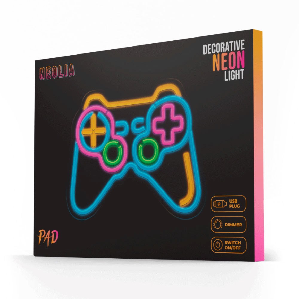 Neolia Neon Sign LED - Multicolored Light with Game Pad