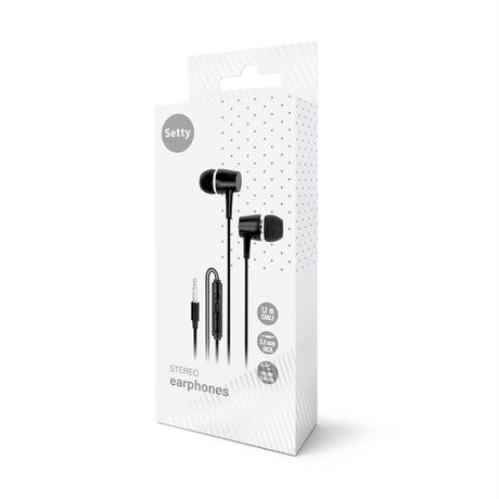 Setty Wired Headphones - AUX - Black