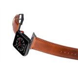 Apple Watch (42/44/SE/45/46/49mm) GEAR Buffalo Band in Genuine Leather - Brown