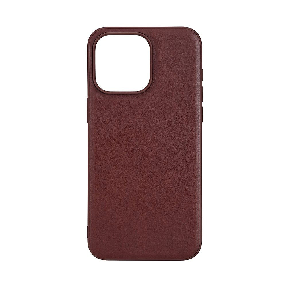 iPhone 15 Pro Max Buffalo Genuine Leather Case - MagSafe Compatible - Brown