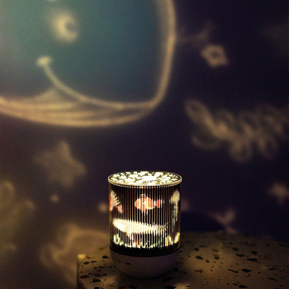 Telcon Night Light with Bluetooth & Projector - White