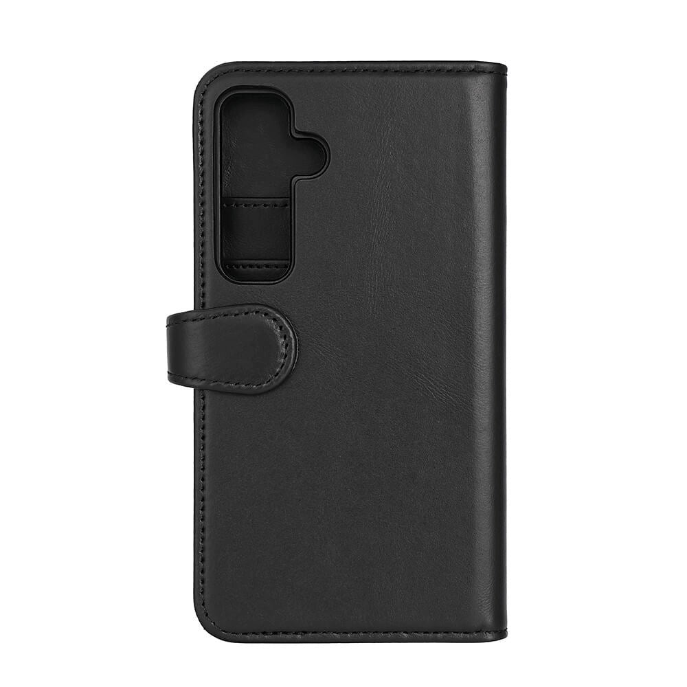 Samsung Galaxy S24 GEAR Buffalo 2-in-1 Wallet Genuine Leather Magnet Flip Case with Wallet - Black