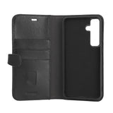 Samsung Galaxy S24+ (Plus) GEAR Buffalo 2-in-1 Wallet Genuine Leather Magnet Flip Case with Wallet - Black