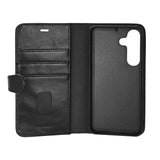 Samsung Galaxy S25 GEAR Buffalo 2-in-1 Wallet Real Leather Magnet Flip Case with Wallet - Black