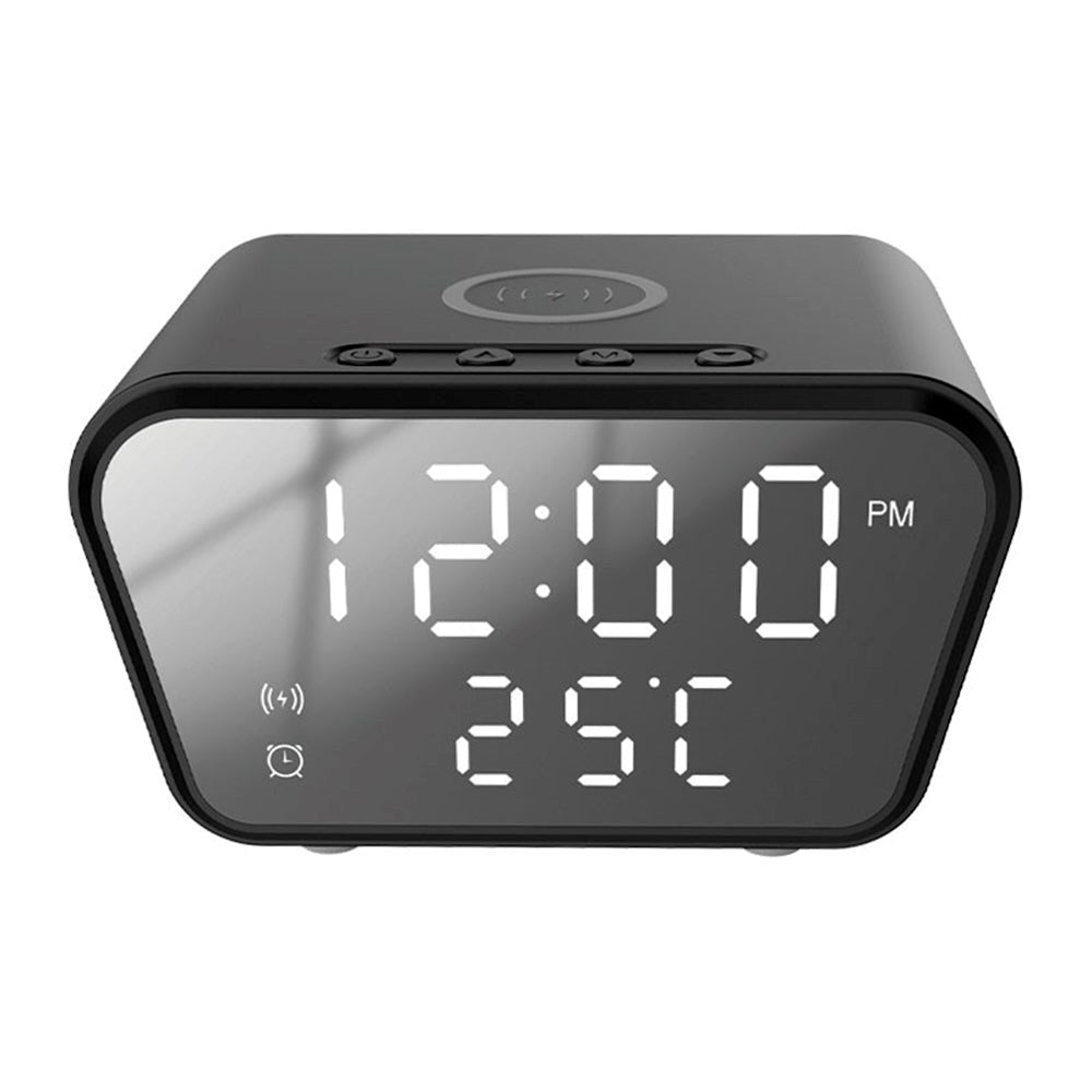 Rebeltec Alarm Clock with Qi Wireless Charger 10W - Black