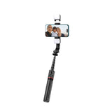 L05S Tech-Protect Selfie Stick w. Tripod & Led Light - Bluetooth - Black