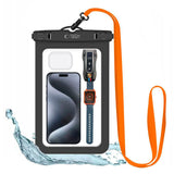 Tech-Protect Universal Waterproof Case Pouch - Black / Transparent (Max. Phone: 190 x 110 mm)