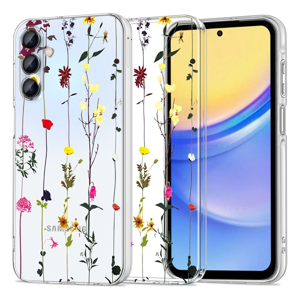 Samsung Galaxy A35 (5G) Tech-Protect Flexair+ Flexible Plastic Case - Garden Floral