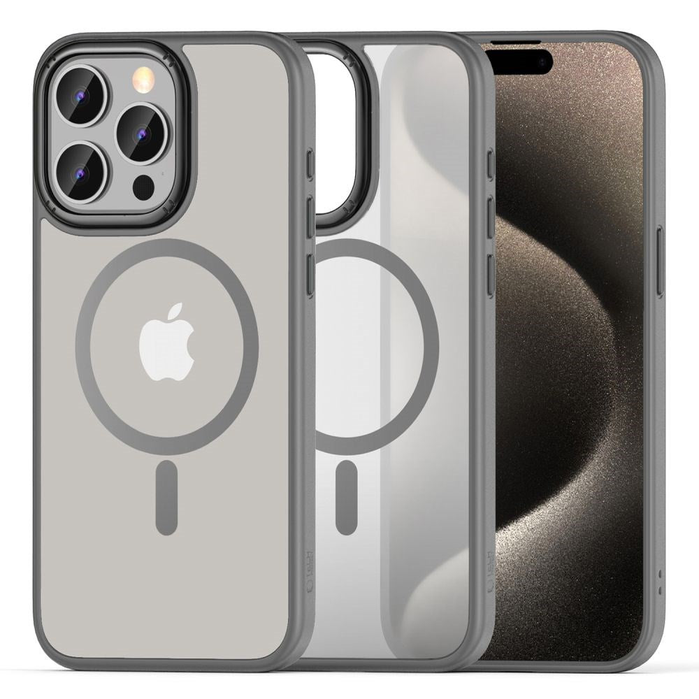 iPhone 15 Pro Tech-Protect Magmat Case - MagSafe Compatible - Matte Grey