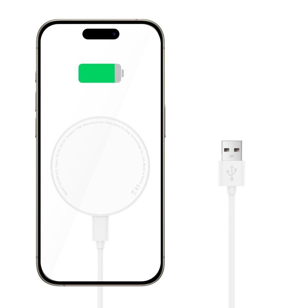 Tech-Protect A33 Magnetic Wireless Charger 15W - MagSafe Compatible - White