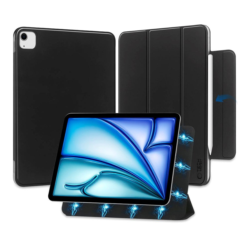 iPad Air 13" (2024) Tech-Protect Smartcase Magnetic Case Tri-fold - Black