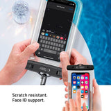 Tech-Protect Universal Waterproof Case Pouch - Black / Transparent (Max. Phone: 175 x 100 mm)