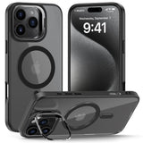 iPhone 16 Pro Tech-Protect Magstand Case - MagSafe Compatible - Matte Black